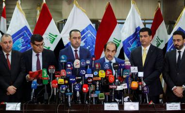رئيس المفوضية العليا للانتخابات في العراق رياض البدران يعلن النتائج النهائية لانتخابات البرلمان