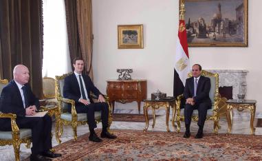 جاريد كوشنر مبعوث الرئيس الأميركي يلتقي الرئيس المصري عبدالفتاح السيسي