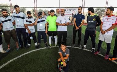 مهجّرو ريف دمشق يجتمعون على عشق كرة القدم