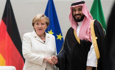محمد بن سلمان وأنغيلا ميركل