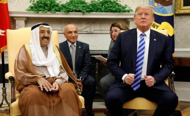 أمير الكويت والرئيس الأميركي