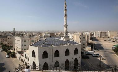 a view of the Hamdan al-Qara mosque in southern Amman.