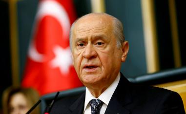 Devlet Bahceli, leader of the Nationalist Movement Party (MHP).