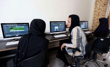 Students at the ILIA charity complex 