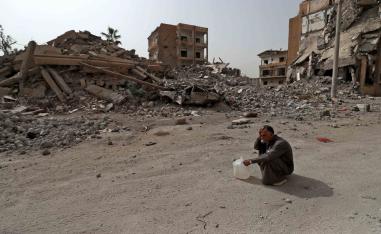 Rights group Amnesty International estimates around 80 percent of Raqa was devastated by fighting