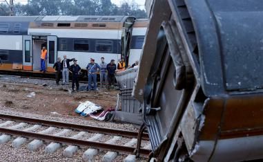 The train went off the rail