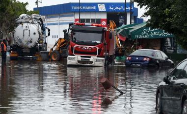 Flash floods in Tunis