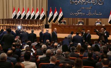 The Iraqi parliament convenes in Baghdad.