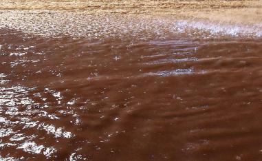 Floods have uncovered and carried away scores of mines, bombs and ammunition left by the Iraqi army in desert areas