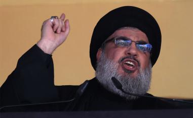 Lebanon's Iran-backed Hezbollah leader Sayyed Hassan Nasrallah