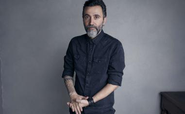 Director Talal Derki poses for a portrait to promote the film, "Of Fathers and Sons, at the Music Lodge during the Sundance Film Festival on Sunday, Jan. 21, 2018, in Park City, Utah.