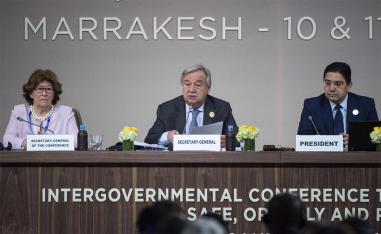 UN chief Antonio Guterres described the pact as a roadmap to prevent suffering and chaos