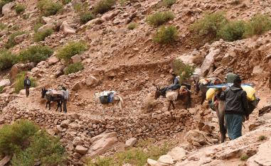 Imlil is as a starting point for trekking and climbing tours of Mount Toukbal