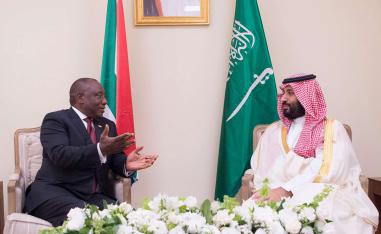 محمد بن سلمان ورئيس جنوب افريقيا