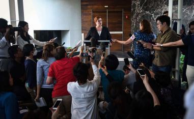 Australian Foreign Minister Marise Payne speaks on the case