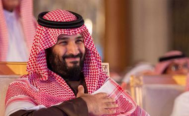 A new investment drive. Crown Prince Mohammed bin Salman bin Abdulaziz (L) signs a document given to him by Energy Minister Khalid al-Falih during a ceremony in Riyadh, January 28.