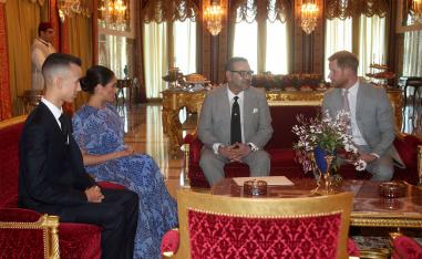 Harry and Meghan were received at Rabat palace by the Moroccan royal family
