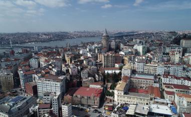 A general view shows the area of Karakoy in Istanbul, Turkey, February 26, 2019.