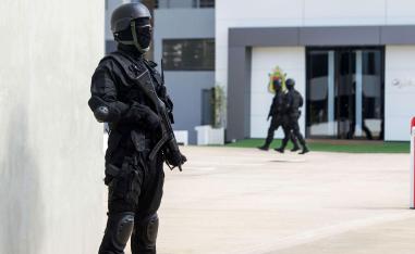 A member of Morocco's anti-terror unit