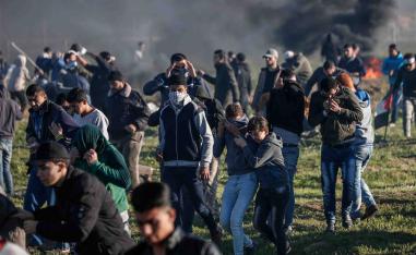 The protests had been organised to call for an improvement in the quality of life in Gaza