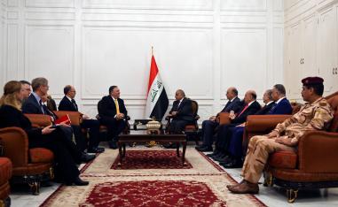وزير الخارجية الأميركي مايك بومبيو زار بغداد في يناير وأجرى مباحثات مع كبار المسؤولين العراقيين