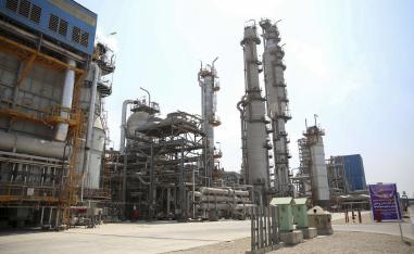 A part of the Pardis petrochemical complex facilities in Assalouyeh, Iran