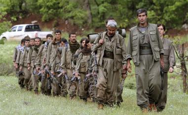 Group of armed Kurdish fighters from the PKK enter northern Iraq