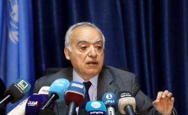 The UN Envoy for Libya, Ghassan Salame, speaks during a news conference in Tripoli, Libya March 20, 2019.