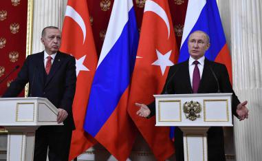 Turkey's Defence Minister Hulusi Akar said Russian forces would begin patrols on the border region outside Idlib and Turkish forces would start patrols inside the zone.