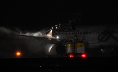 Earlier in the day, a plane operated by Canada's Air Transat made an emergency landing at another New York area airport