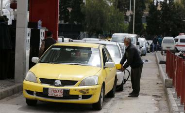 Long queues at petrol stations