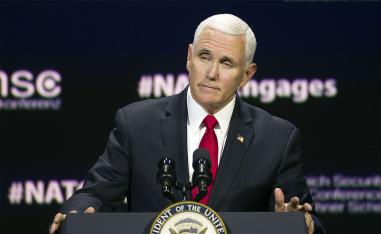 Mike Pence delivered a stinging rebuke to Turkey for buying a major arms system from Russia
