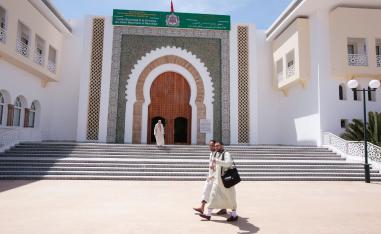 Mohammed VI Institute for training Imams is pictured in Rabat