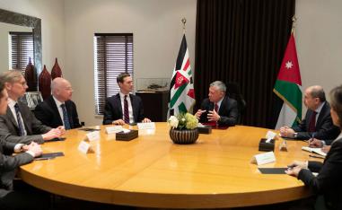Kushner visited King Abdullah II of Jordan in Amman en route to Jewish State