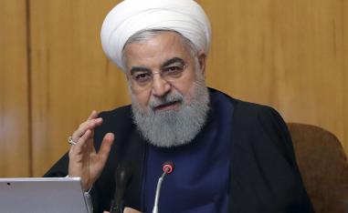 President Hassan Rouhani speaks in a cabinet meeting in Tehran