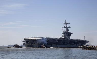 The USS Abraham Lincoln has previously been deployed to the Gulf, including during the 2003 US-led invasion of Iraq