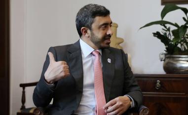 وزير الخارجية والتعاون الدولي الإماراتي الشيخ عبدالله بن زايد آل نهيان