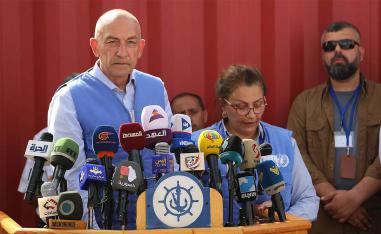 Michael Lollesgaard, haed of the UN monitoring mission in Hodeidah