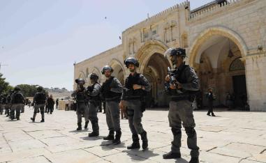 Jews are allowed to visit the site during set hours but not pray there to avoid provoking tensions.