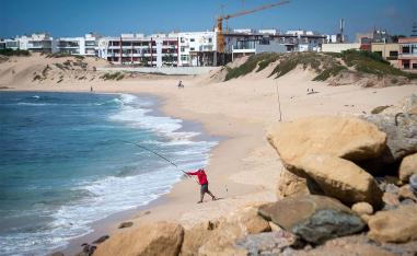 The dunes have disappeared along Mohammedia's entire coastline