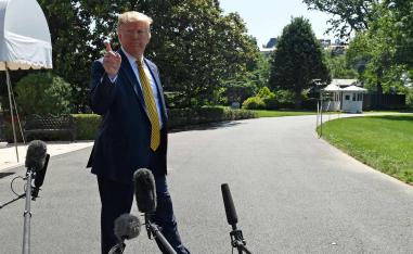 The US president subsequently said he did not want war with Iran, but if it came to pass, there would be "obliteration like you've never seen before"