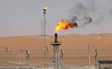 The production facility of Saudi Aramco’s Shaybah oilfield in the Empty Quarter