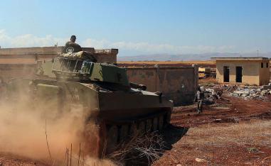 Syrian army has now marched into a town in Idlib province in rebel hands since 2014