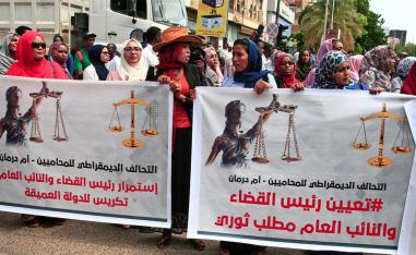 Sudanese protesters
