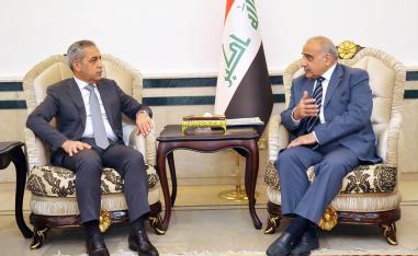 رئيس الوزراء العراقي عادل عبدالمهدي يستقبل رئيس مجلس القضاء الأعلى فائق زيدان