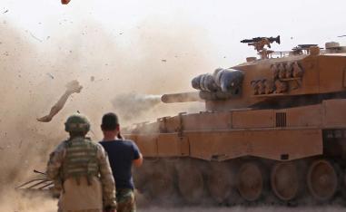 At least six Syrian soldiers were wounded in the fighting, the Observatory said.