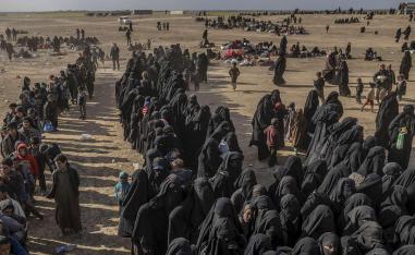 The displacement camps host some 12,000 foreigners -- 8,000 children and 4,000 women.