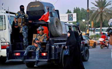 Iraqi Federal police deployed in Sadr City