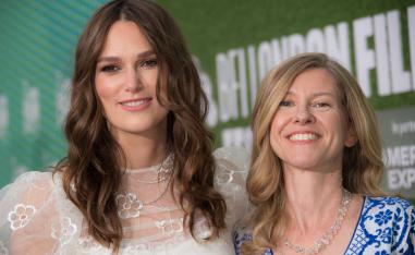 Actress Keira Knightley, left, and British translator Katharine Gun