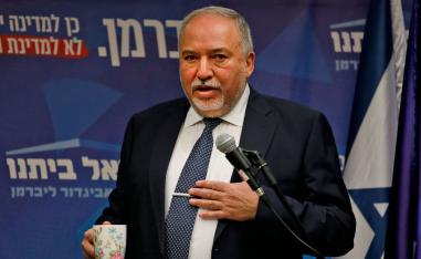 Leader of the right-wing Yisrael Beiteinu party Avigdor Lieberman